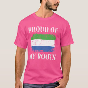 Proud Of My Sierra Leonean Roots Sierra Leonean Fl T-Shirt