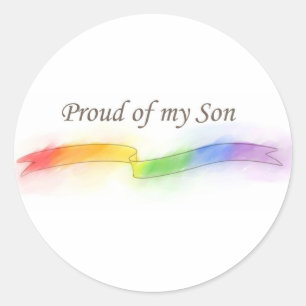 Proud of my Son Classic Round Sticker