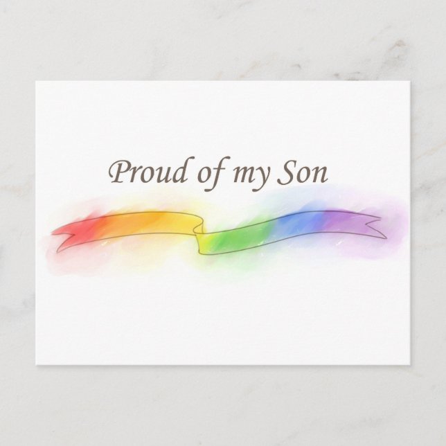 Proud of my Son Postcard (Front)