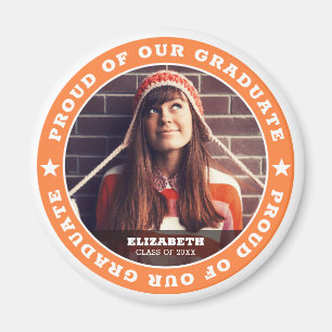 Proud of our Graduate 20XX Graduation Photo Magnet