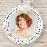 Proud of our Graduate 20XX Modern Graduation Photo Key Ring<br><div class="desc">This simple and classic design is composed of serif typography and add a custom photo.</div>