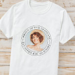 Proud of our Graduate 20XX Modern Graduation Photo T-Shirt<br><div class="desc">This simple and classic design is composed of serif typography and add a custom photo.</div>