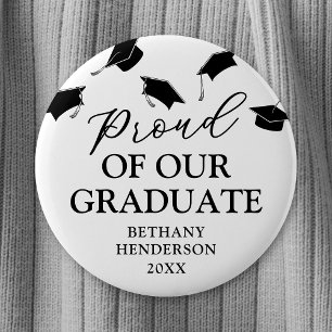 Proud of our Graduate Graduation 6 Cm Round Badge