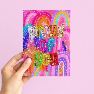 Proud of You Congratulations Card
