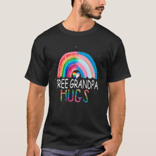 Proud Of You Free Grandpa Hugs Gay Pride Lgbt Ally T-Shirt