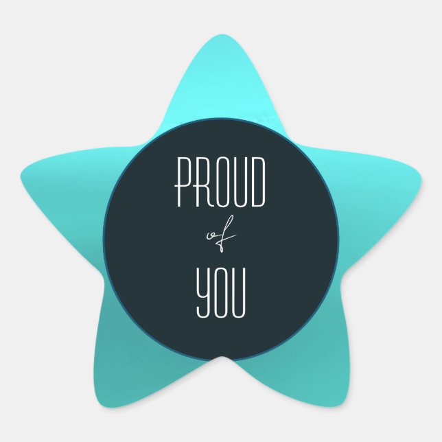 "Proud of You" Star Sticker (Front)