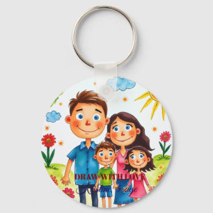 proud of your child add artwork to this cute key ring
