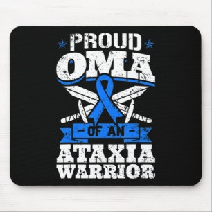 Proud Oma Of An Ataxia Warrior Dystaxia Awareness Mouse Mat