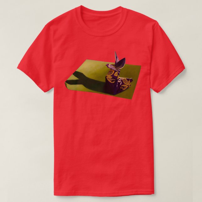 Proud Origami Rabbit T-Shirt (Design Front)