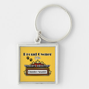 Proud Owner World's Greatest Clumber Spaniel Key Ring