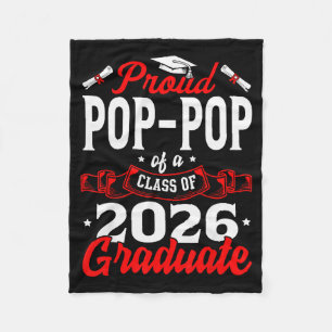 Proud P-p Of A Cl Of 2026 Graduate Senior Graduati Fleece Blanket