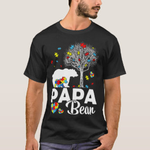Proud Papa Bear Autism Family Matching Autism Awar T-Shirt