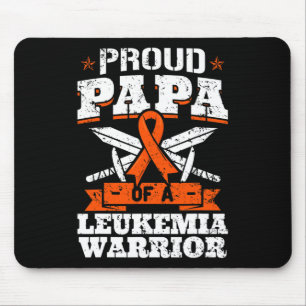 Proud Papa Of A Leukaemia Warrior Dad Awareness Bl Mouse Mat