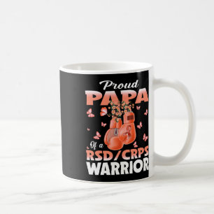 Proud Papa Of A Rsd Crps Warrior Awareness Boxing Coffee Mug