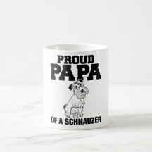 Proud Papa of a Schnauzer Mug
