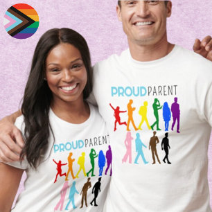 Proud Parent Mixed Gender Pride LGBTQIA+BIPOC T-Shirt