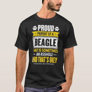 Proud Parent Of A Beagle Dog Owner Mum Dad T-Shirt