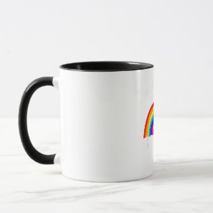 Proud parent of a gay dog LGBT funny rainbow dog a Mug