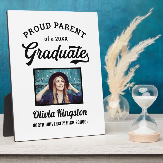 Proud Parent of a Graduate Photo Plaque (Side)