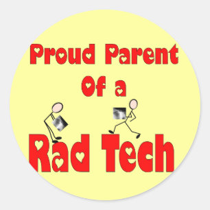 Proud Parent of a RAD TECH Classic Round Sticker