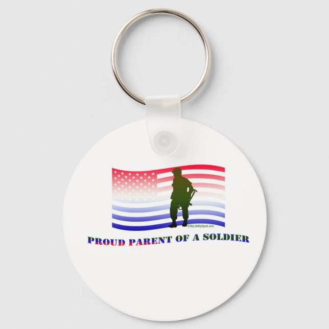 PROUD PARENT OF A SOLDIER KEY RING (Front)