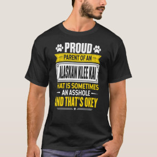 Proud Parent Of An Alaskan Klee Kai Dog Mum Dad T-Shirt