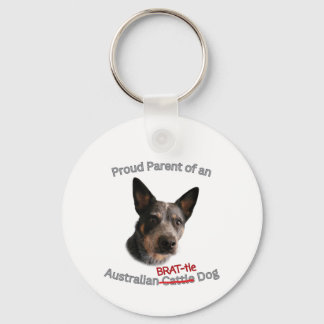 Proud Parent of Australian Brattle Dog Strike Key Ring