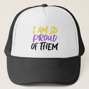 Proud Parent of Nonbinary Child Mom or Dad Trucker Hat