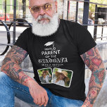 Proud Parent of the Graduate Graduation T-Shirt<br><div class="desc">Show your support at your son or daughters graduation day/party with this keepsake personalised t-shirt. Design features 2 photographs of your choice and the text 'Proud Parent of the Graduate'. Their name,  place of study and class year.</div>