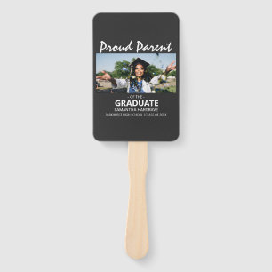 Proud Parent Of The Graduate   Photo  Hand Fan