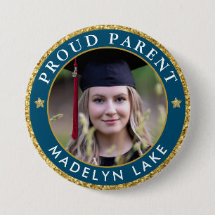 Proud Parent Photo Graduation Class of 2023 Button