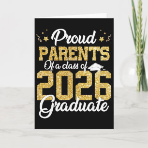 Proud Parents Of A Cl Of 2026 Graduate Senior Grad Card