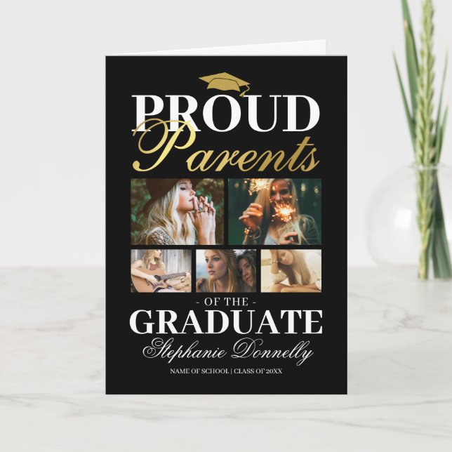 Proud Parents of the Graduate Congrats Card (Front)