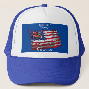 Proud Patriotic Farmer Flag Thunder_Cove Trucker Hat