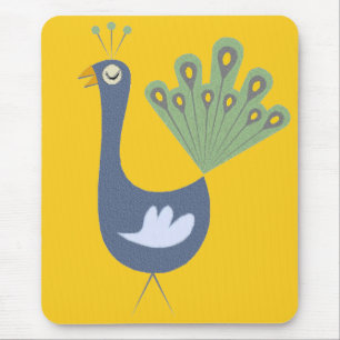 Proud Peacock Mouse Pad