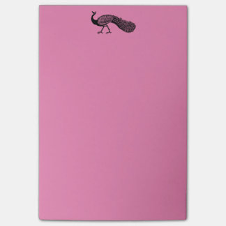 Proud Peacock Post-It Notes Pad