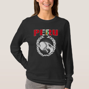 Proud Peru Table Tennis Peruvian Ping Pong Suppor T-Shirt