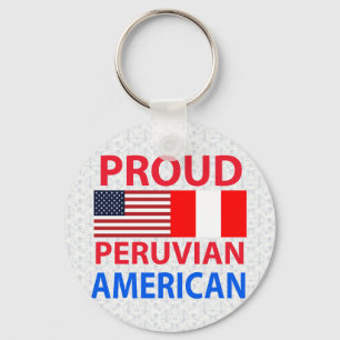 Proud Peruvian American Key Ring