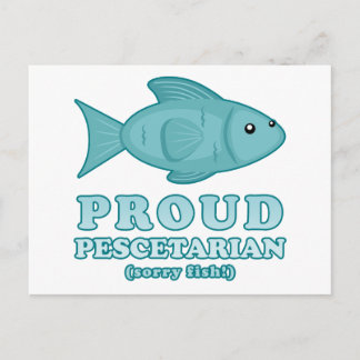 Proud Pescetarian Postcard