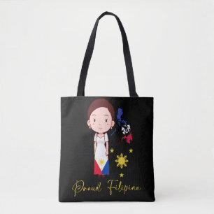 Proud Philippines Woman Filipina Pide Pinay Girl Tote Bag