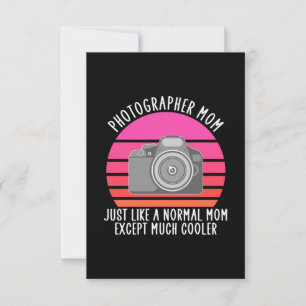 Proud Photographer Mum RSVP Card