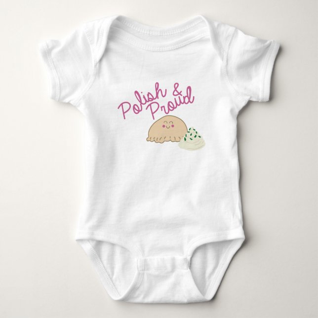 Proud Pierogi Baby Bodysuit (Front)