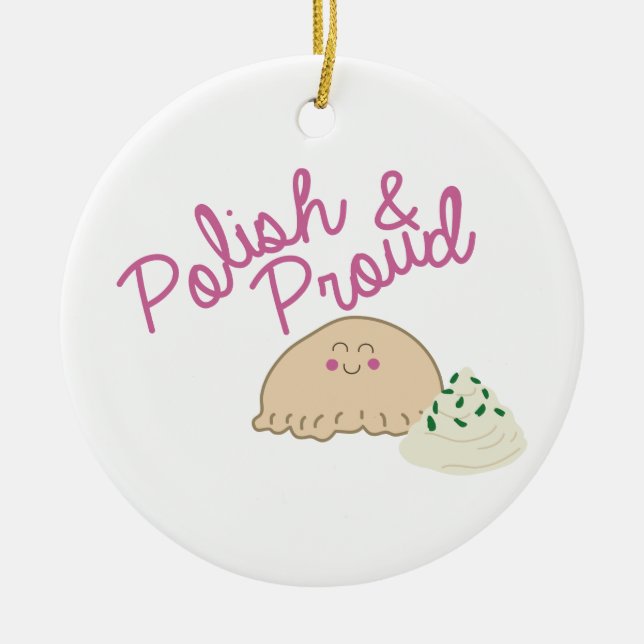 Proud Pierogi Ceramic Tree Decoration (Front)