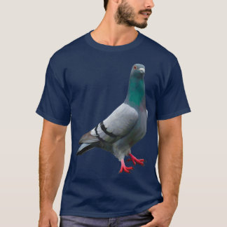 Proud Pigeon illustration Elegant pigeon art Bird  T-Shirt