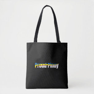 Proud Pinoy - Philippines Flag Tagalog Tote Bag