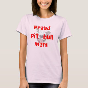 proud pit bull mum gift dog lover t-shirt design
