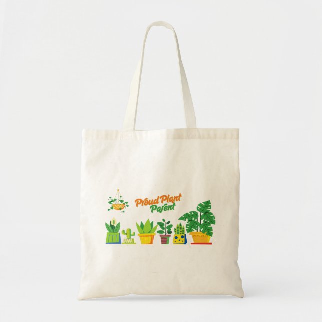 Proud plant parent tote bag (Front)