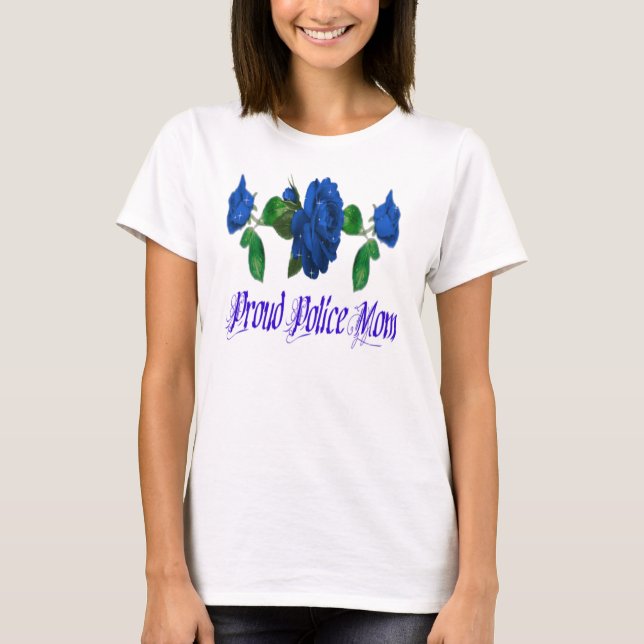 Proud Police Mum T-Shirt (Front)
