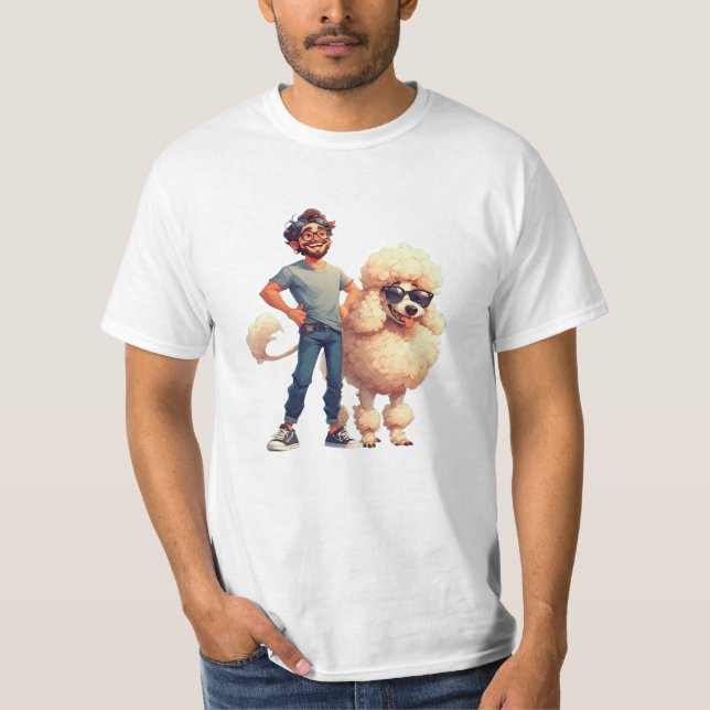 Proud Poodle Dad T-Shirt (Front)