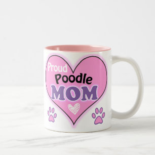Proud Poodle Mum Two-Tone Coffee Mug